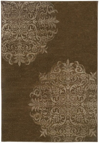 Oriental Weavers Adrienne 4174D Brown and Stone
